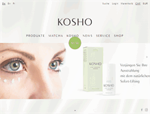 Tablet Screenshot of kosho.com
